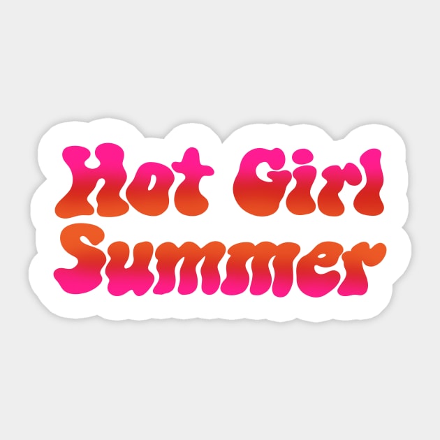 Hot Girl Summer Design Sticker by jillell